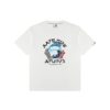 AAPE BASIC APE FACE KOI CARP TEE-WHITE