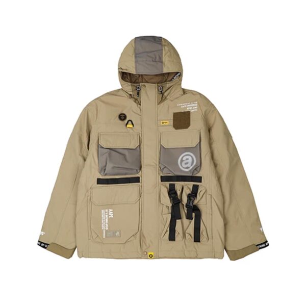 AAPE MULTI POCKET JACKET-BEIGE