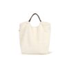 BABY MILO SHERPA FUR LARGE TOTEBAG-IVORY