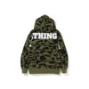 BAPE 1ST CAMO BIG LOGO WIDE PULLOVER HOODIE-GREEN CAMO