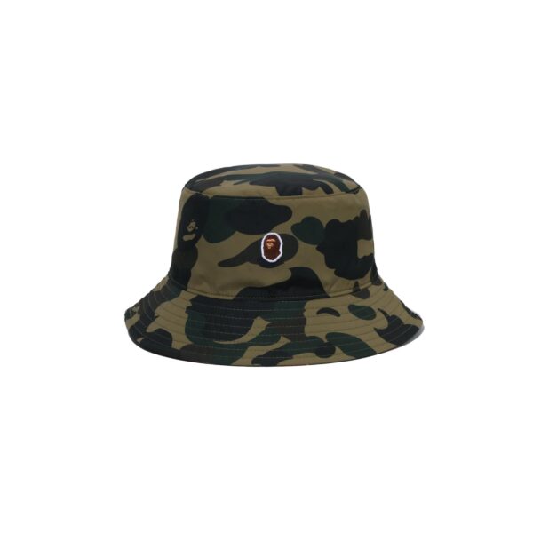 BAPE 1ST CAMO ONE POINT REVERSIBLE HAT-GREEN