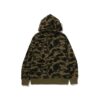 BAPE 1ST CAMO PULLOVER HOODIE-GREEN CAMO