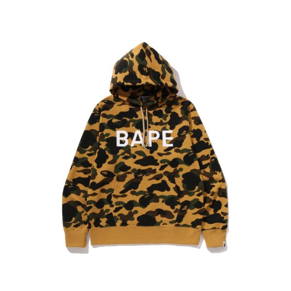 BAPE 1ST CAMO PULLOVER HOODIE-YELLOW CAMO