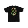BAPE ABC CAMO BIG APE HEAD TEE-GREEN/BLACK