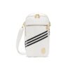 BAPE ADIDAS WHITE LEATHER SHOULDER BAG