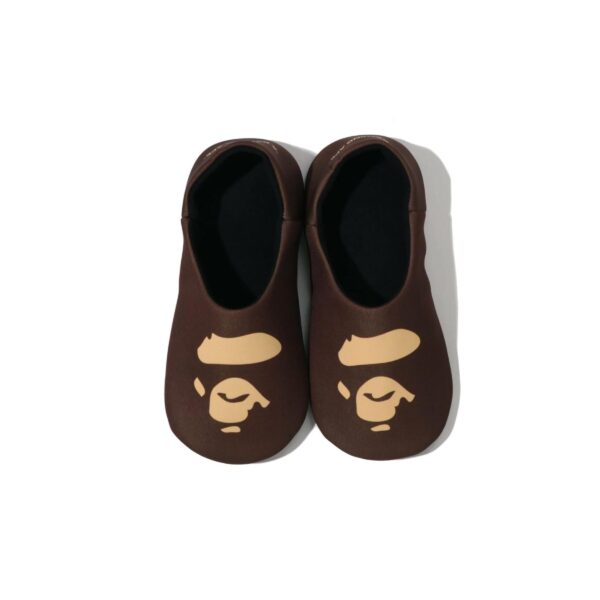 BAPE APE HEAD SLIPPERS & POUCH SET-SMALL AND LARGE