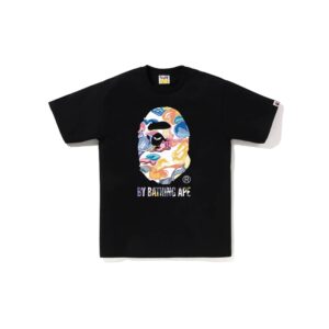 BAPE ART CAMO BY BATHING APE TEE-BLACK