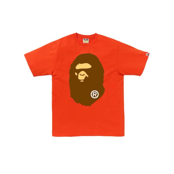 BAPE BY BATHING APE TEE-BROWN/ORANGE
