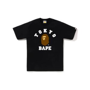 BAPE CITY TOKYO COLLEGE TEE-BLACK