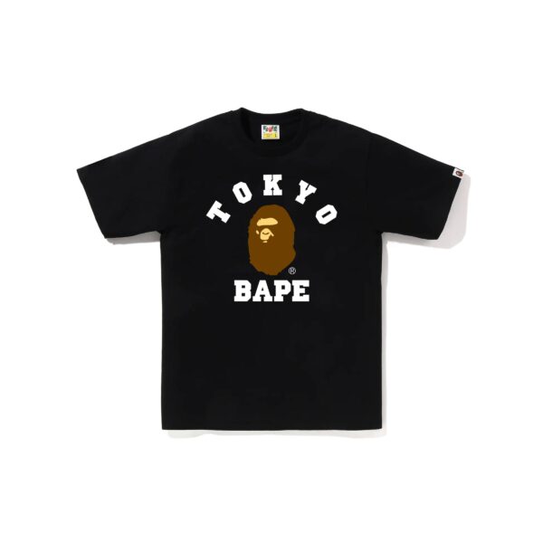 BAPE CITY TOKYO COLLEGE TEE-BLACK