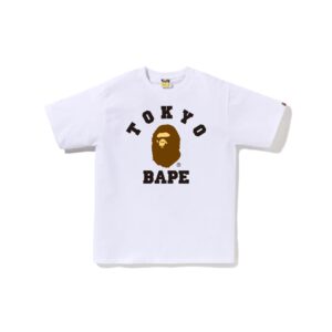 BAPE CITY TOKYO COLLEGE TEE-WHITE