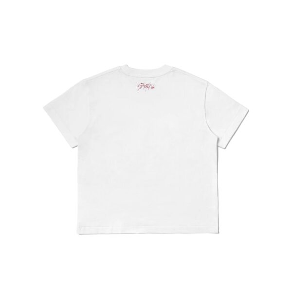 BAPE x STRAYKIDS LEEBIT COLLEGE RELAXED FIT WHITE TEE