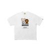 BAPE x STRAYKIDS FOXI.NY BABYMILO RELAXED FIT WHITE TEE