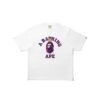 BAPE x STRAYKIDS HAN QUOKKA COLLEGE RELAXED FIT WHITE TEE