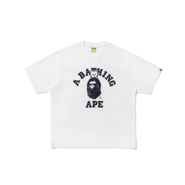 BAPE x STRAYKIDS JENERIT COLLEGE RELAXED FIT WHITE TEE