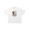 BAPE x STRAYKIDS LEEBIT BABYMILO RELAXED FIT WHITE TEE