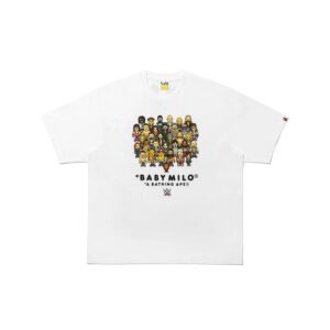 BAPE x WWE WRESTLERS BABYMILO RELAXED FIT WHITE TEE