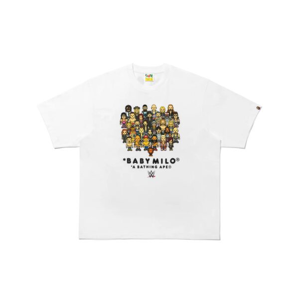 BAPE x WWE WRESTLERS BABYMILO RELAXED FIT WHITE TEE