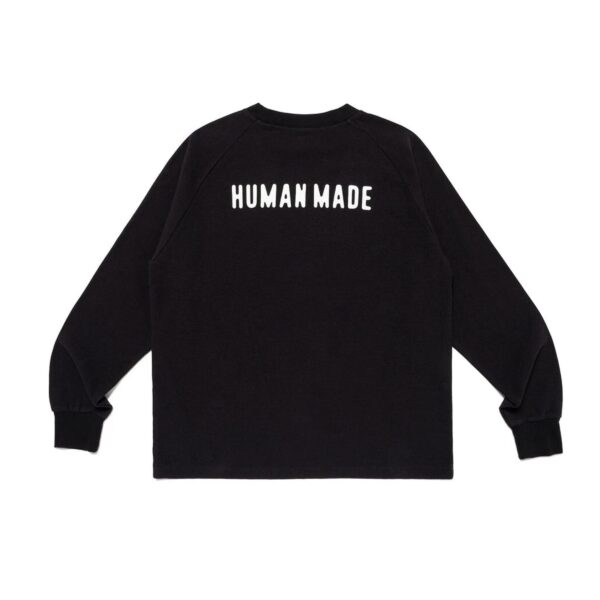 HUMAN MADE RAGLAN SLEEVE LONGSLEEVE-BLACK