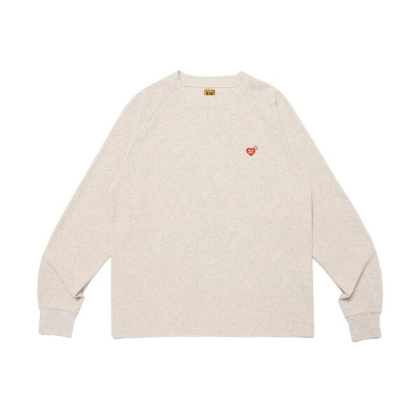 HUMAN MADE RAGLAN SLEEVE LONGSLEEVE-WHITE