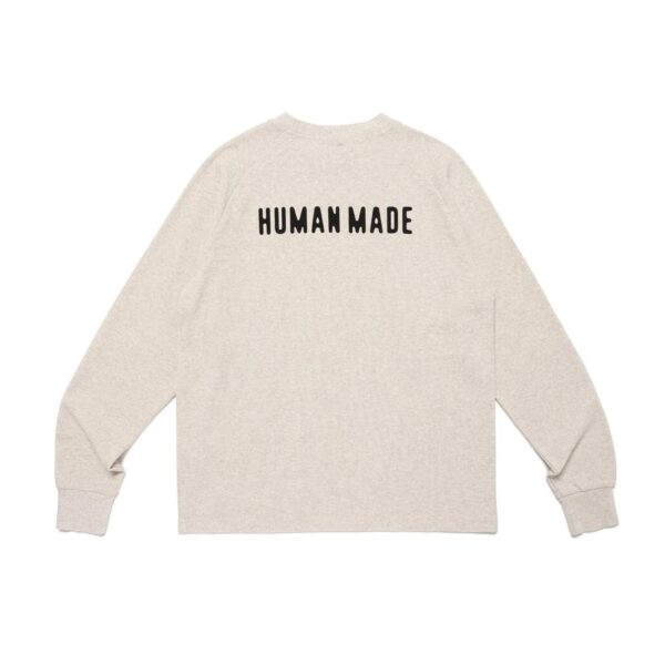 HUMAN MADE RAGLAN SLEEVE LONGSLEEVE-WHITE