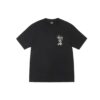 STUSSY DOUBLE DRAGON PIGMENT DYED TEE-BLACK
