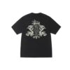 STUSSY DOUBLE DRAGON PIGMENT DYED TEE-BLACK