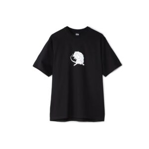 STUSSY LONG RANGE TEE-BLACK