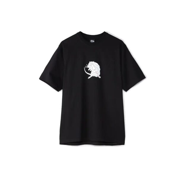 STUSSY LONG RANGE TEE-BLACK