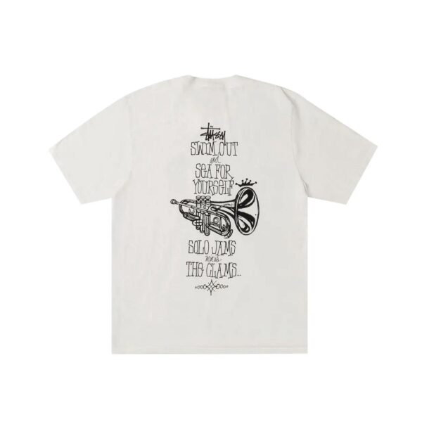 STUSSY SWIM OUT PIGMENT DYED TEE-NATURAL