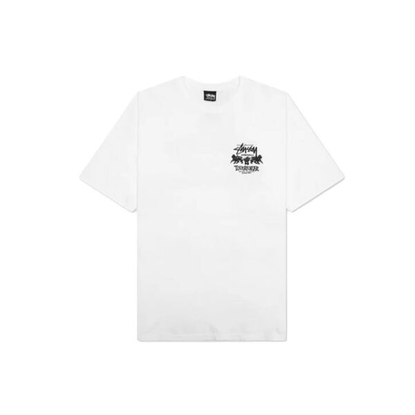 STUSSY TOUGH GEAR TEE-WHITE