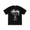 STUSSY WORLD TOUR TEE-BLACK