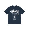 STUSSY WORLD TOUR TEE-NAVY
