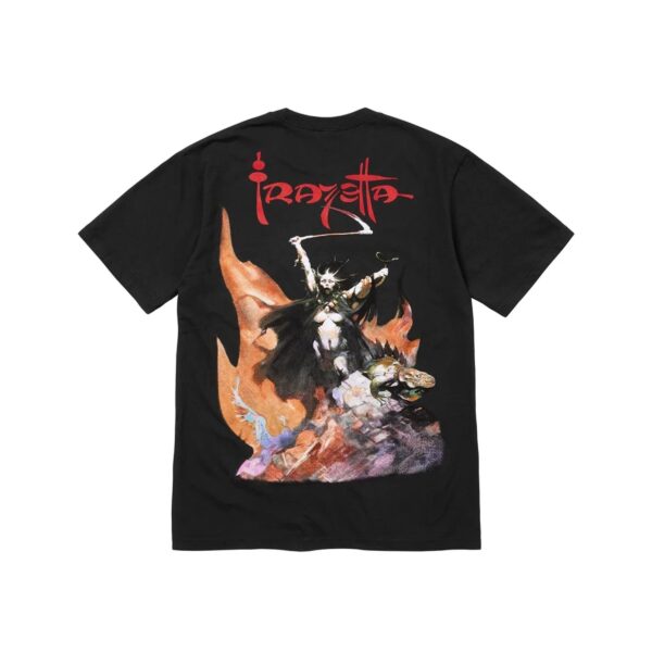 SUPREME FW24 FRANK FRAZETTA WOMAN WITH SCYTHE TEE-BLACK