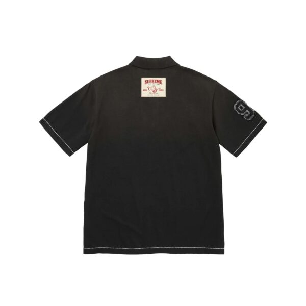 SUPREME TRUE RELIGION FW25 APPLIQUE POLOSHIRT-BLACK