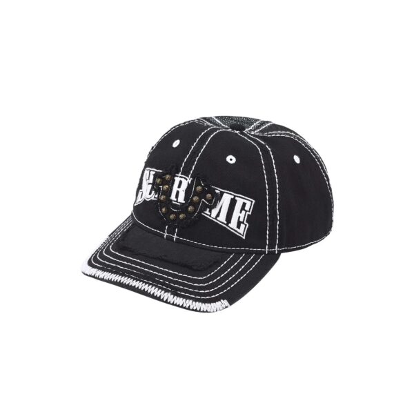 SUPREME TRUE RELIGION FW25 MESH BACK 6 PANEL CAP-BLACK